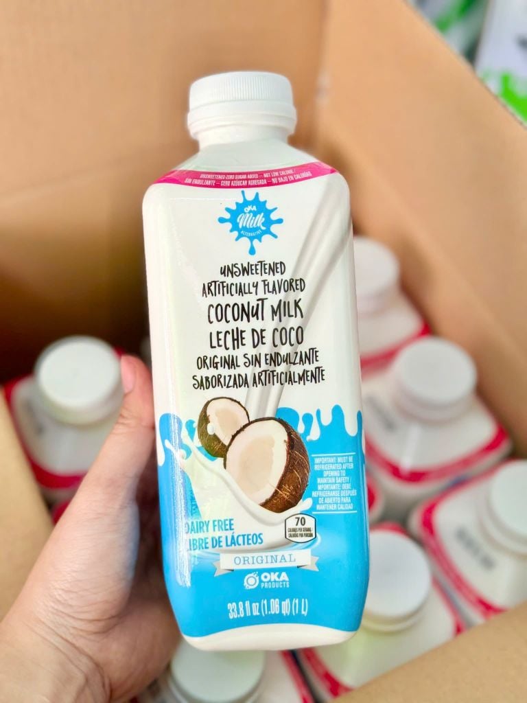 Sữa Dừa Không Đường OKA Milk - 1 Lít