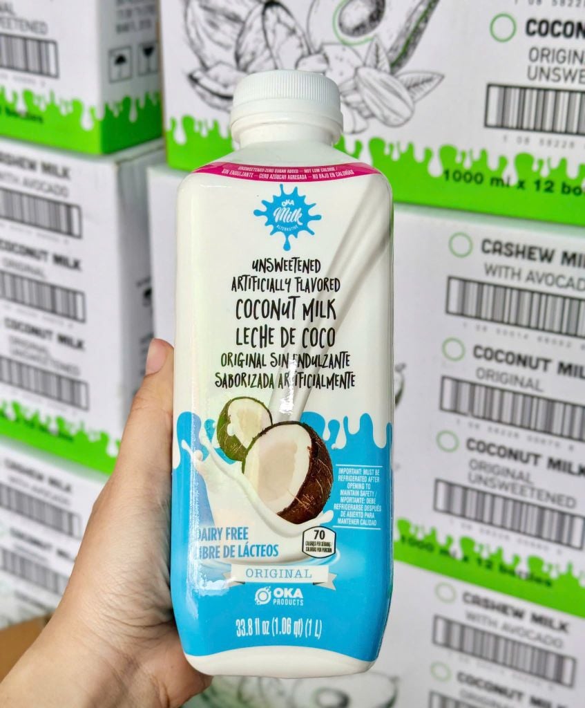 Sữa Dừa Không Đường OKA Milk - 1 Lít