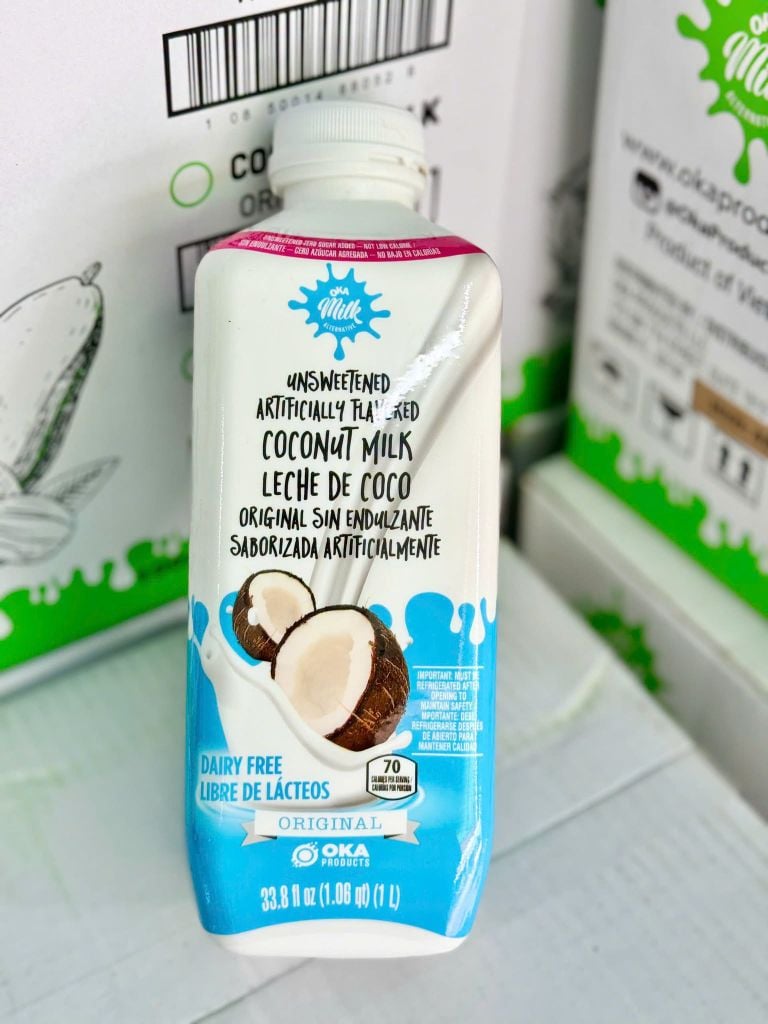 Sữa Dừa Không Đường OKA Milk - 1 Lít