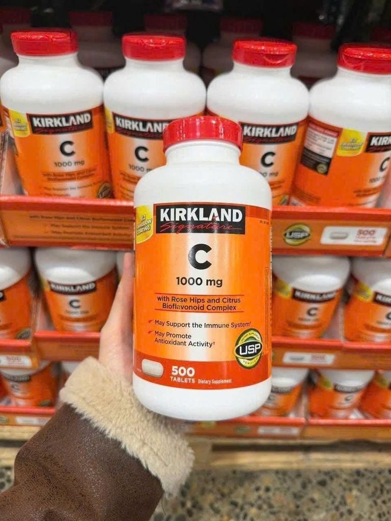 Viên Uống Vitamin C 1000mg Kirkland - 500 Viên