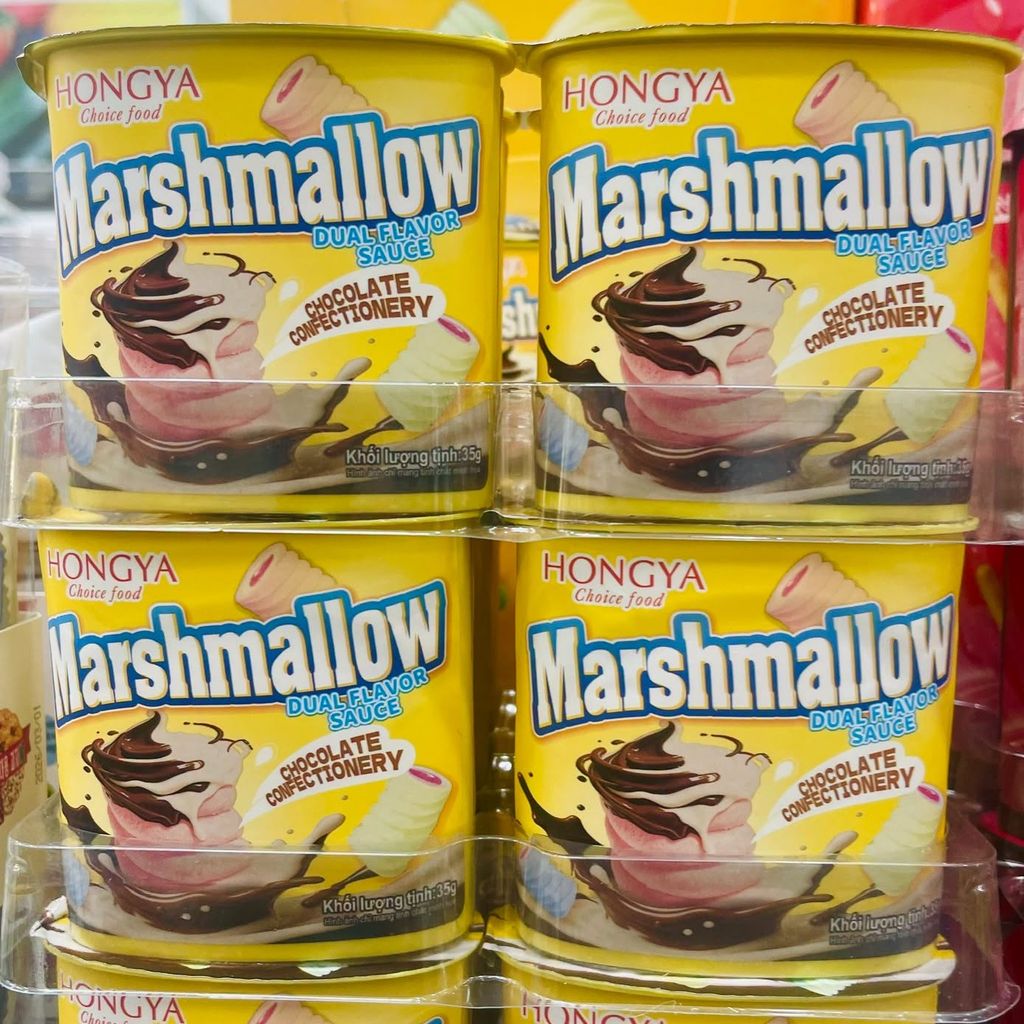 Kẹo Marshmallow Sốt Kem Socola Hongya - 35g
