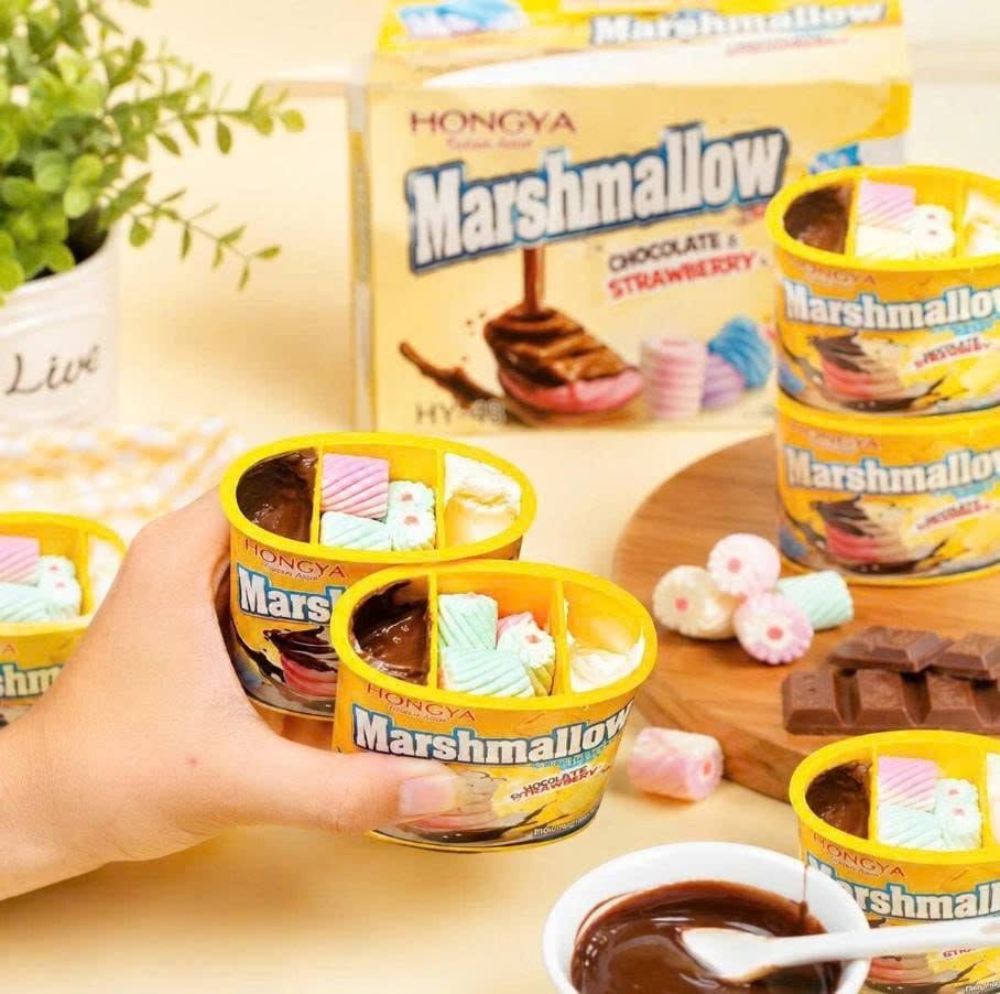 Kẹo Marshmallow Sốt Kem Socola Hongya - 35g