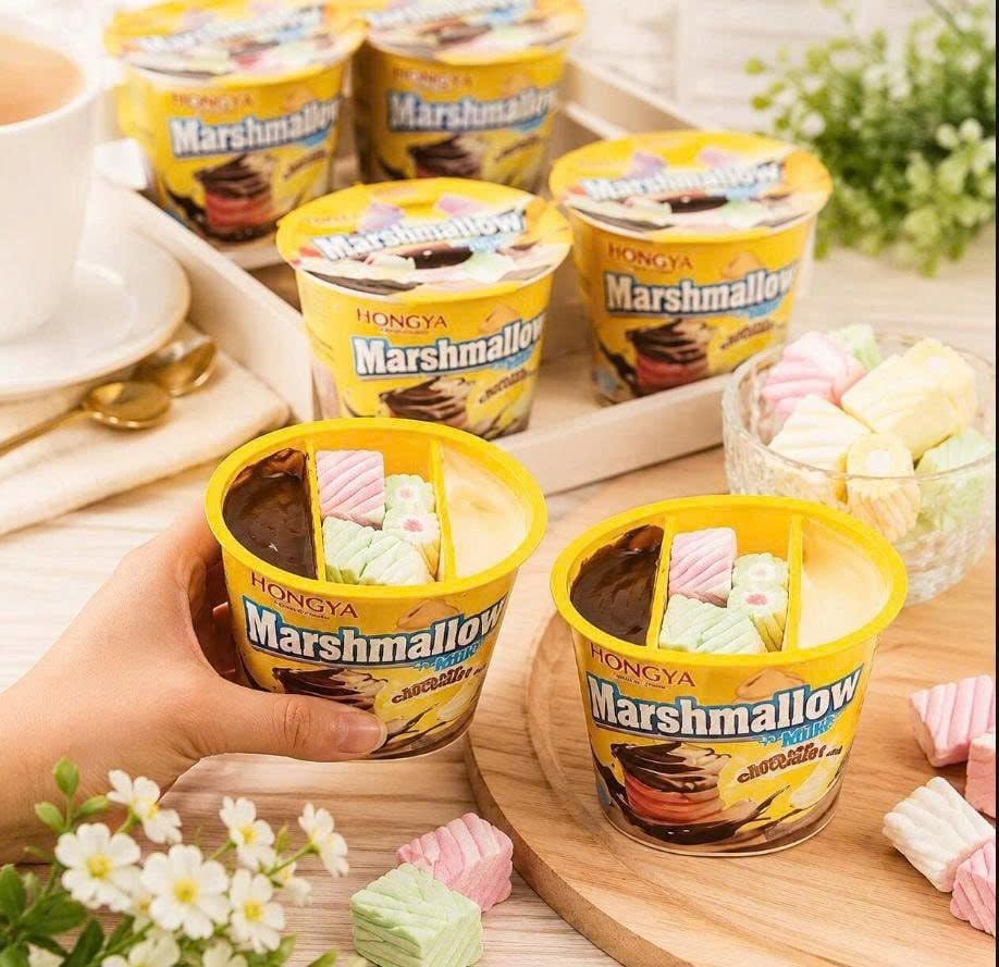 Kẹo Marshmallow Sốt Kem Socola Hongya - 35g