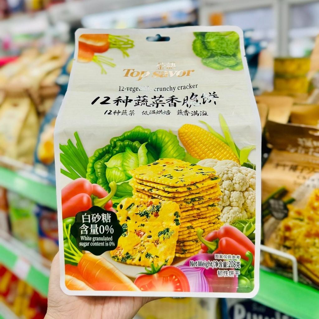 Bánh Quy 12 Vị Rau Củ Top Savor - 208g