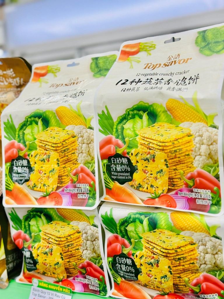Bánh Quy 12 Vị Rau Củ Top Savor - 208g