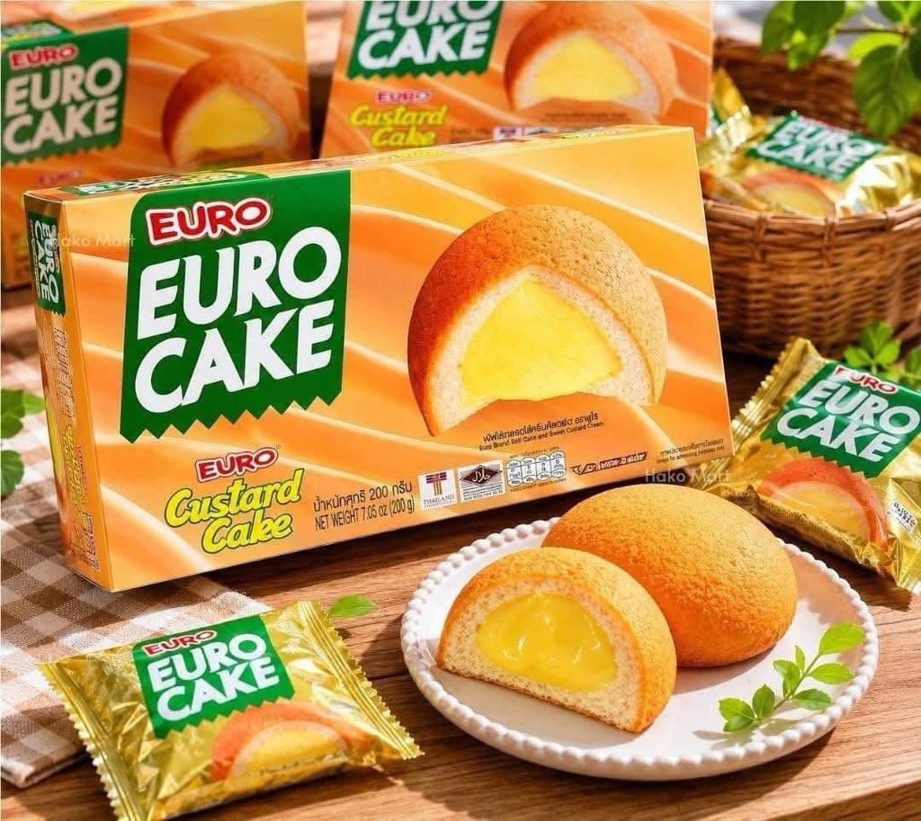 Bánh Trứng Euro Cake Thái Lan - 204g