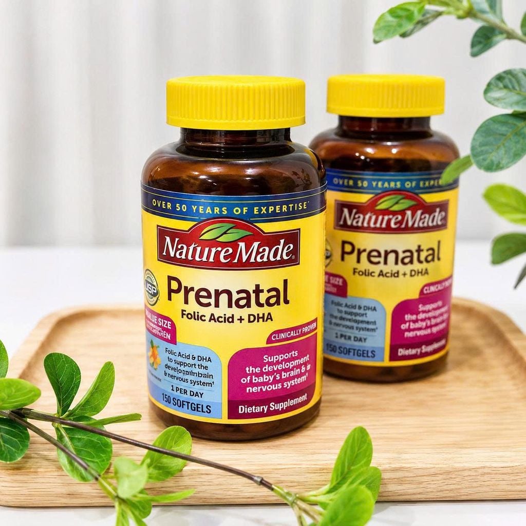 Viên Bà Bầu Nature Made Prenatal Multi DHA 150 Viên