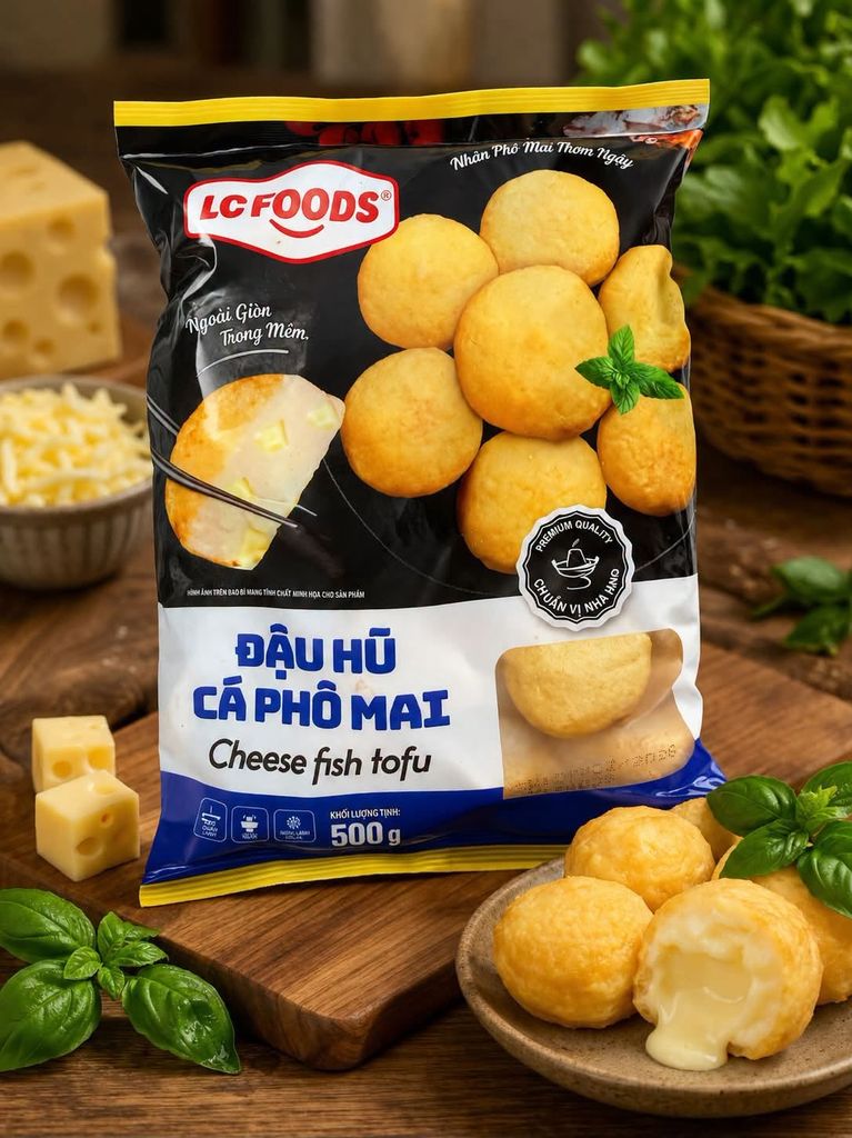 Đậu Hủ Cá Phô Mai LC Foods - 500g