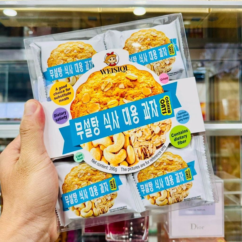 Bánh Ngũ Cốc Hạt Điều Yến Mạch Weisiqi - 390g