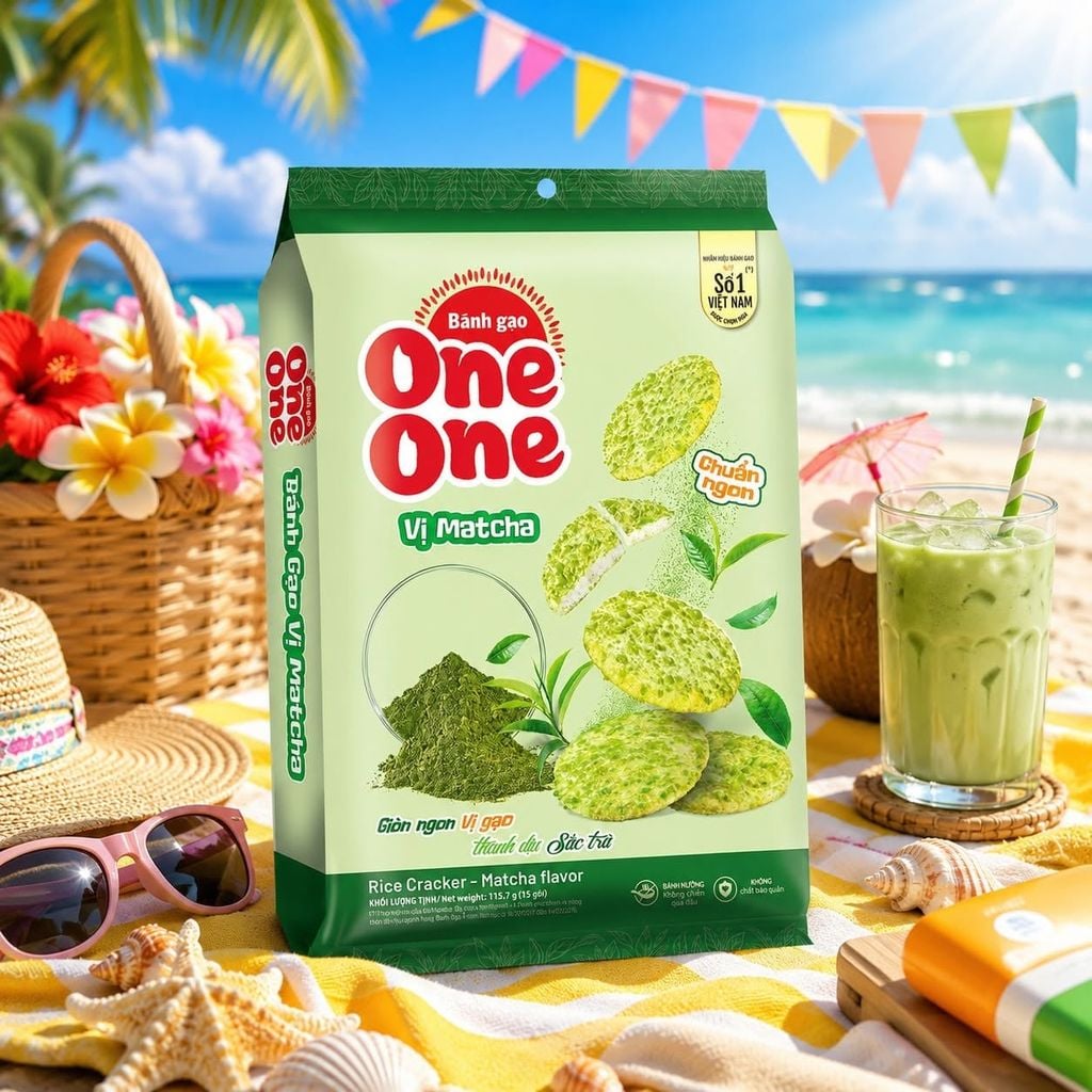 Bánh Gạo One One Vị Matcha - 115.7g