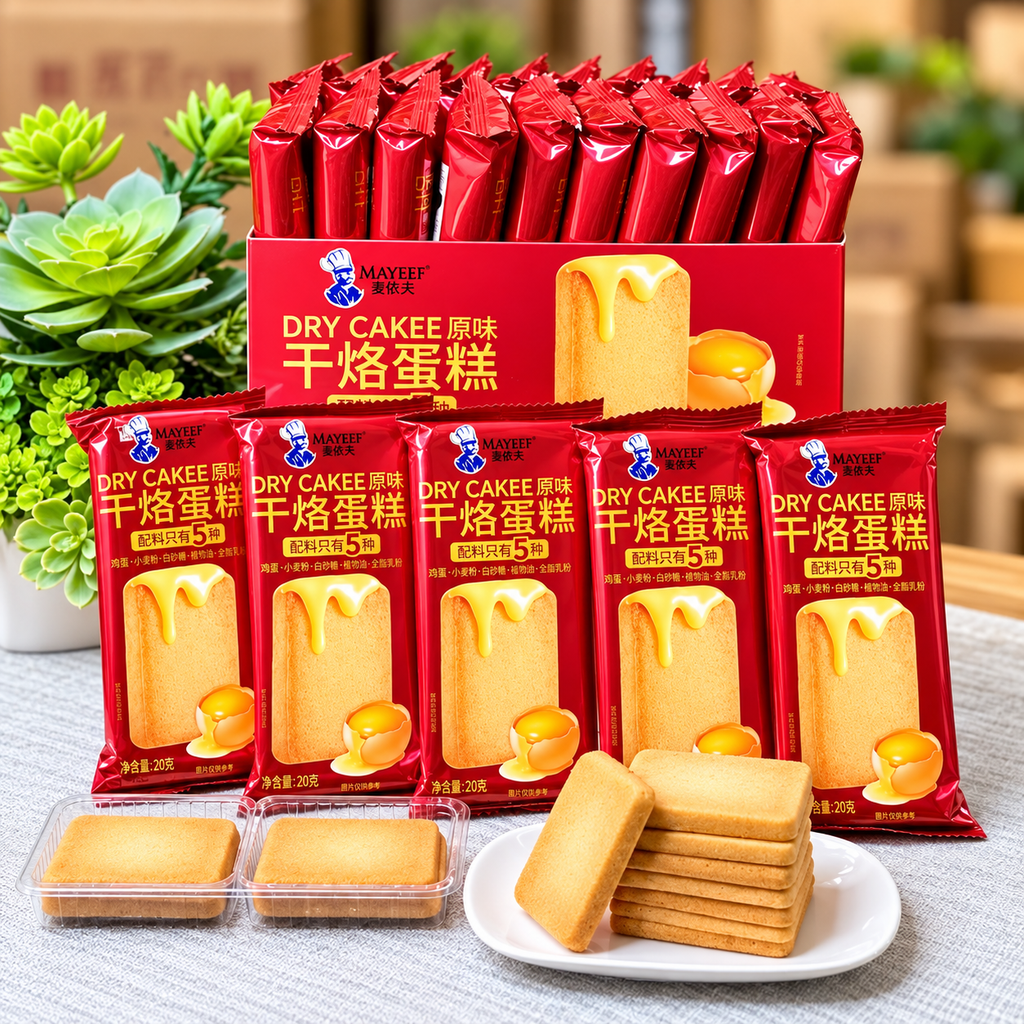 Bánh Trứng Nướng Giòn Mayeef - Gói 28g