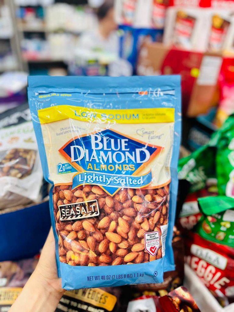 Hạt Hạnh Nhân Rang Muối Biển Blue Diamond Mỹ - 1.1kg