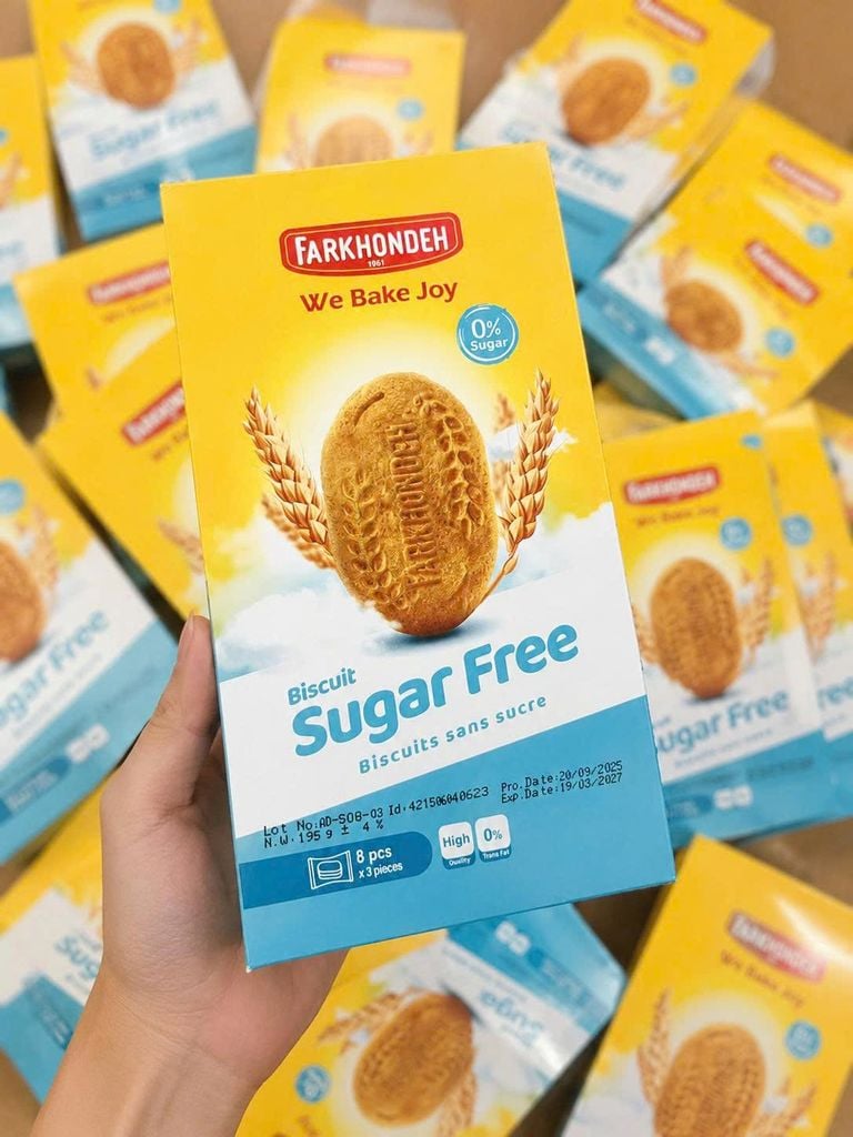 Bánh Quy Không Đường Lúa Mạch Farkhondeh - 195g