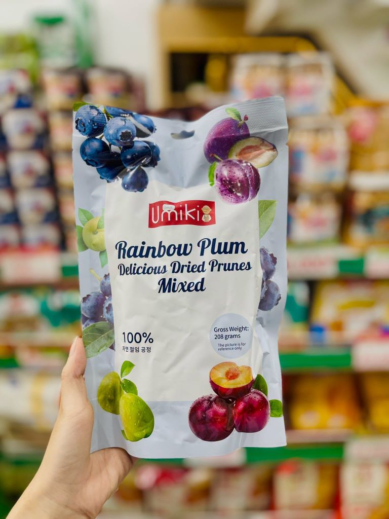 Ô Mai Hỗn Hợp Cầu Vồng Umiki Rainbow Plum - 208g