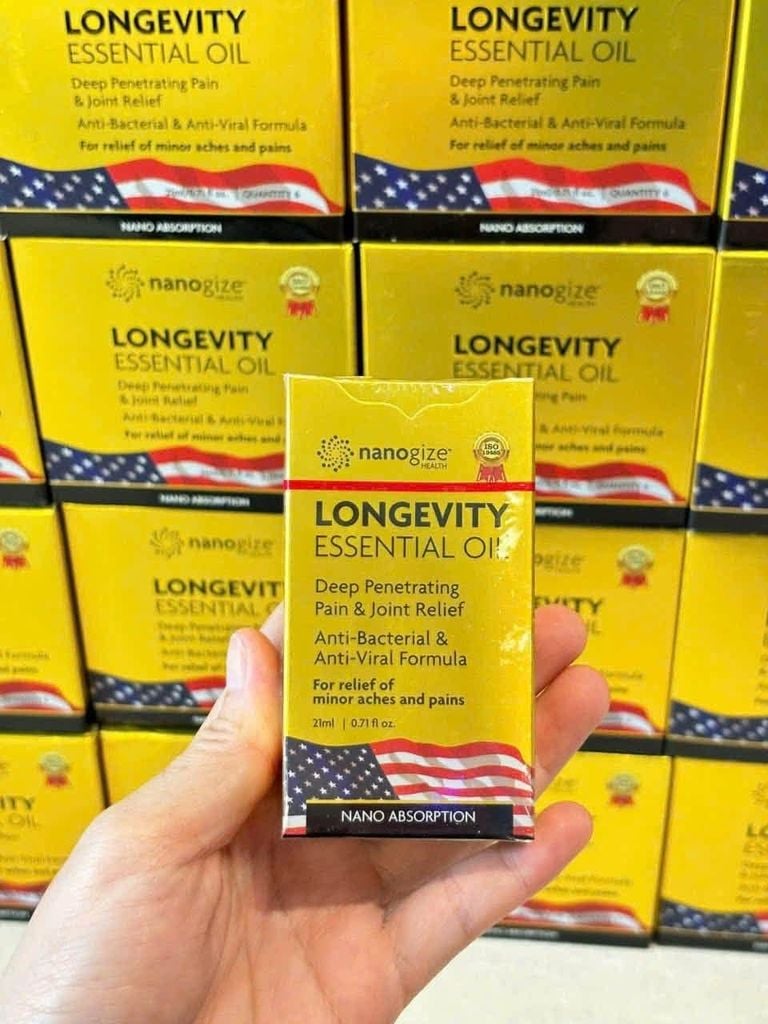 Dầu Lăn Vàng Longevity Essential Oil - 21ml