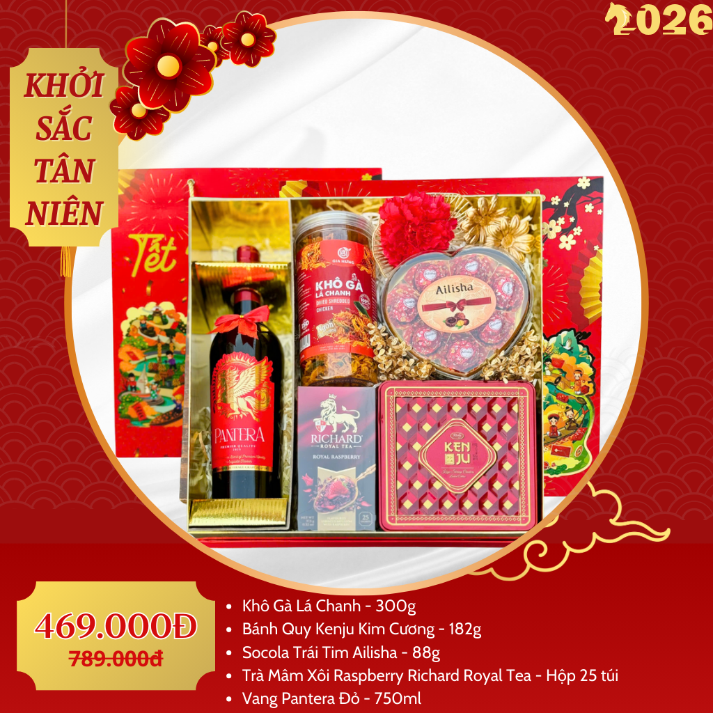 Hộp Quà Tết Cao Cấp 2026 – Khởi Sắc Tân Niên