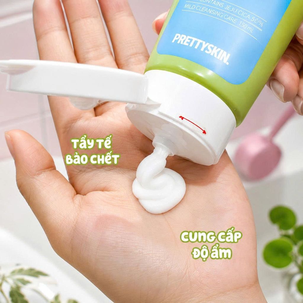 Sữa Rửa Mặt Rau Má Pretty Skin Jeju Cica - 150ml