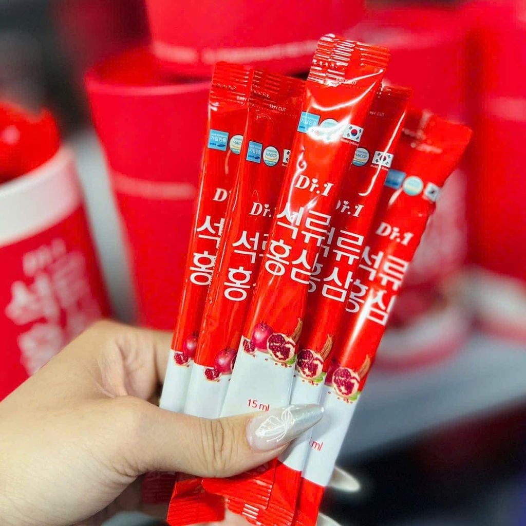 Tinh Chất Hồng Sâm Collagen Lựu - Hộp 30 gói x 15ml