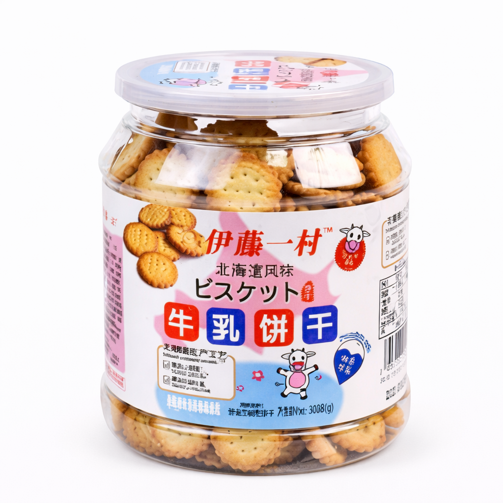 Bánh Quy Tròn Mini Kiểu Nhật Miniu Boss - 350G (Vị Muối Và Vị Sữa)