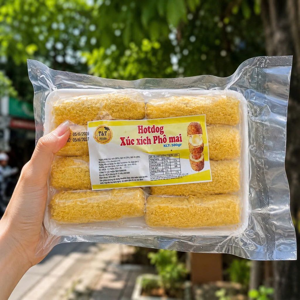 Hotdog Xúc Xích Phô Mai - 500g