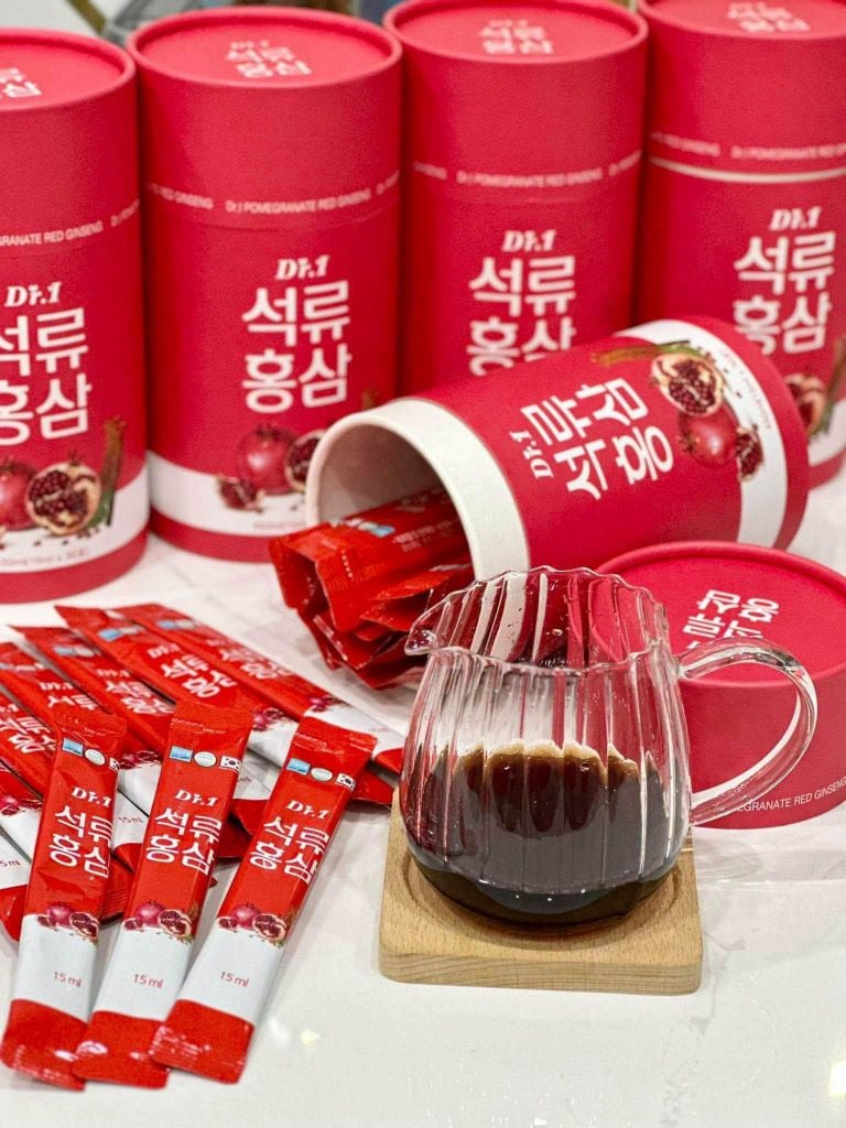 Tinh Chất Hồng Sâm Collagen Lựu - Hộp 30 gói x 15ml