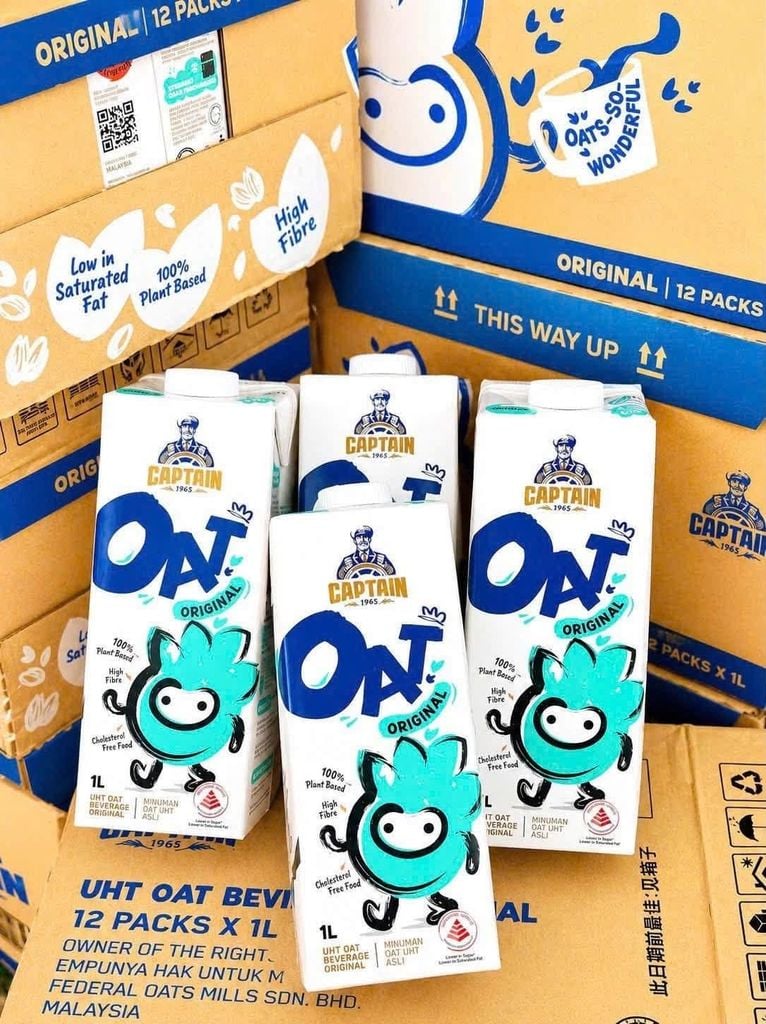 Sữa Yến Mạch Oat Original Captain - 1 Lít