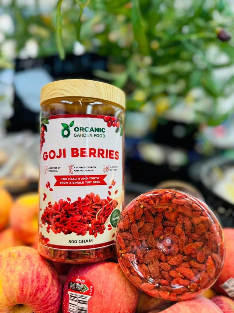 Hạt Kỷ Tử Organic Garden Food 500g - Tặng kèm Yến Mạch Úc Garden Food  - 250g