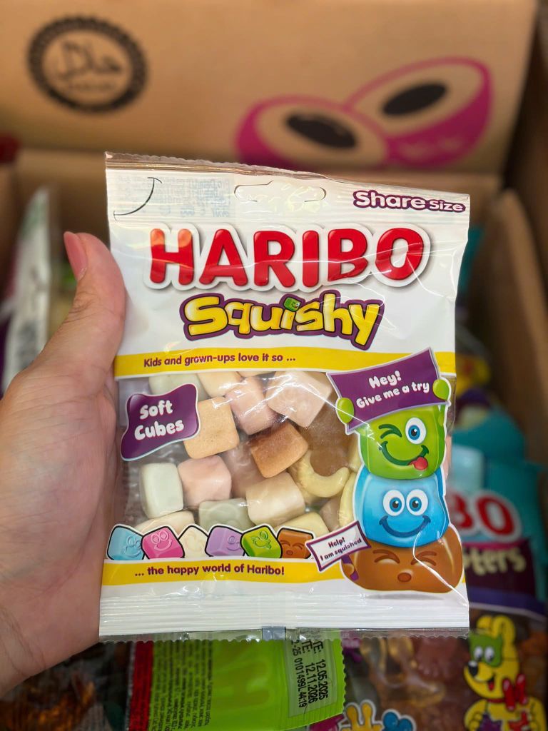 Kẹo Dẻo Haribo Squishy - Gói 80g
