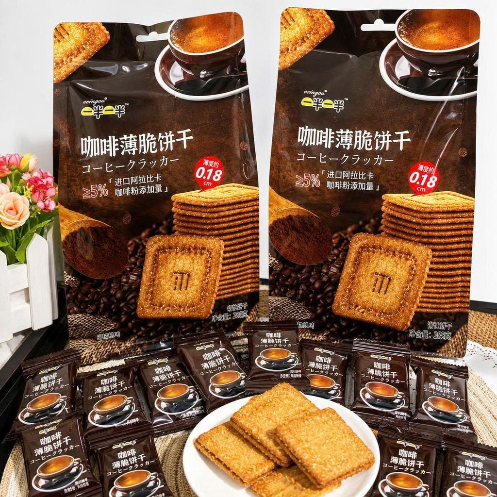 Bánh Quy Đường Vị Cà Phê c- Gói 208g