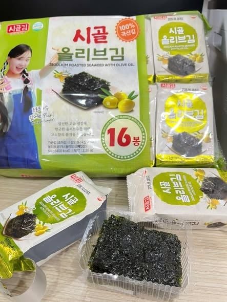 Rong Biển Ăn Liền Sigol Vị Dầu Oliu Hàn Quốc - Lốc 16 Gói
