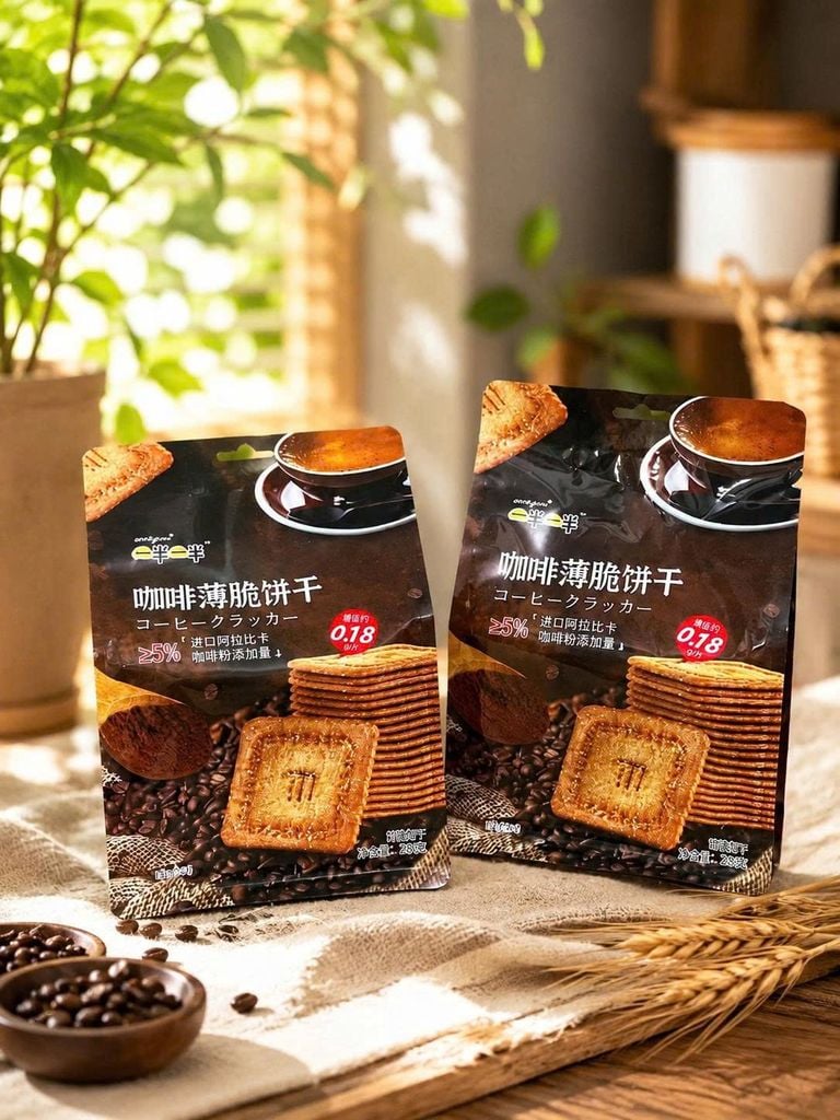 Bánh Quy Đường Vị Cà Phê c- Gói 208g