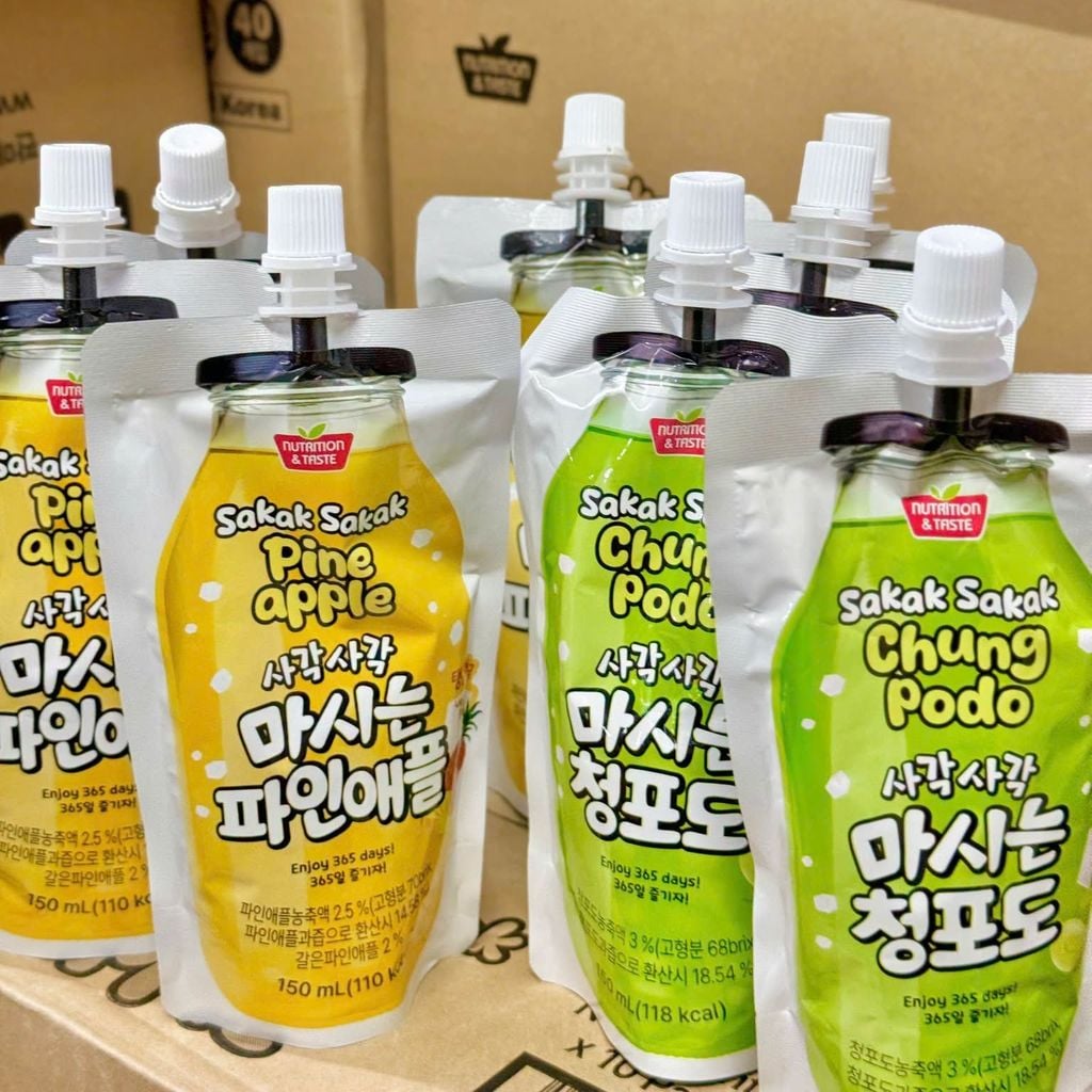 Nước Ép Nha Đam Thạch Dừa Sakak Sakak Hàn Quốc - Gói 150ml