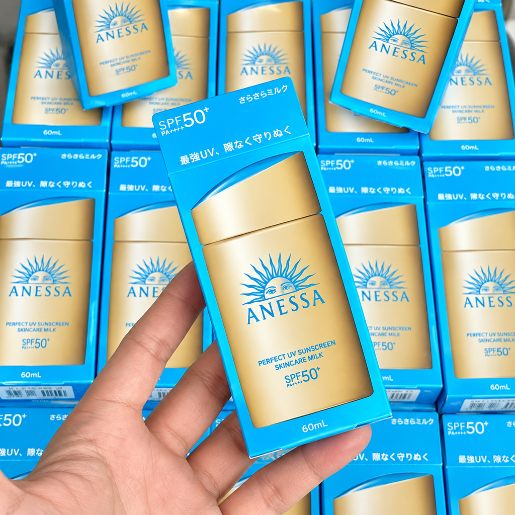 Kem Chống Nắng Dạng Sữa Anessa Perfect UV Sunscreen Skincare Kiềm Dầu SPF50+ - 60ml