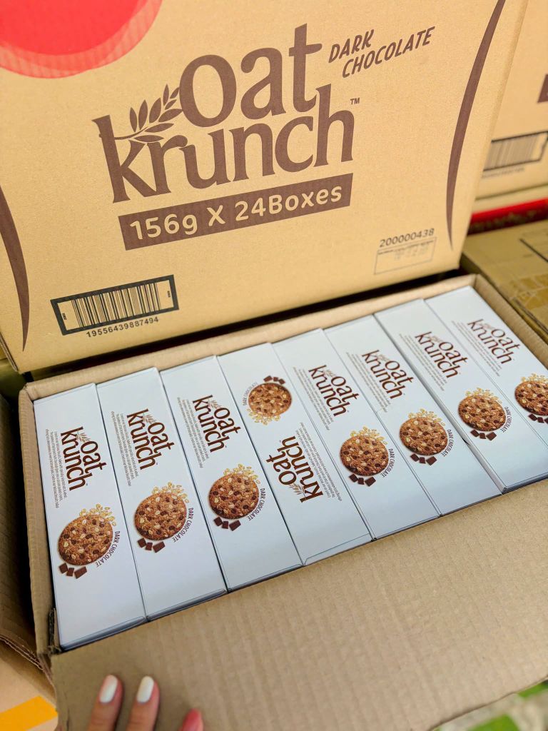 Bánh Yến Mạch Munchy's Oat Krunch Dark Chocolate - Hộp 156g