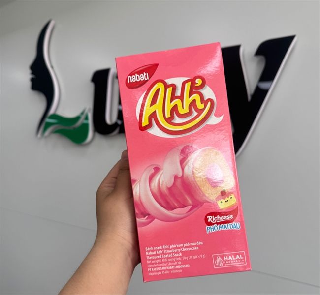 Bánh Xốp Ahh Richeese Vị Phô Mai Dâu – 90g