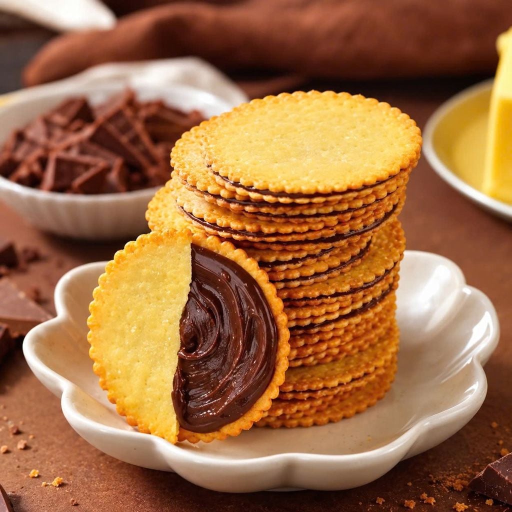 Bánh Quy Kẹp Kem HuangJi - Gói 128g