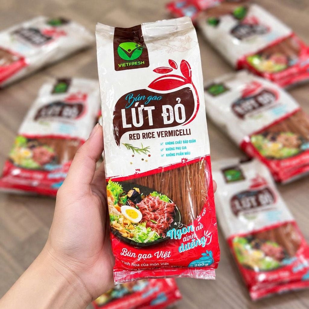 Bún Gạo Lứt Đỏ Vietfrsh- Gói 200g