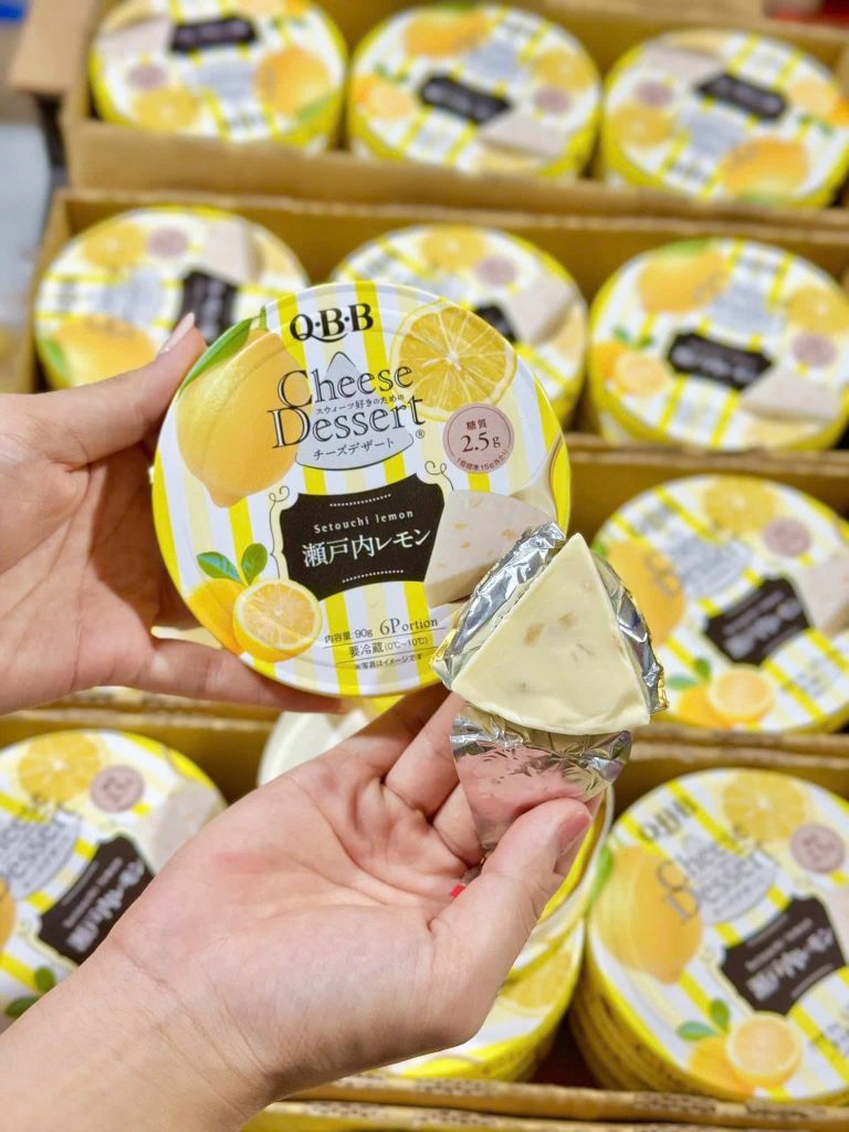 Phô Mai Nhật QBB Cheese Dessert Vị Chanh Vàng - Hộp 6 Miếng (90g)