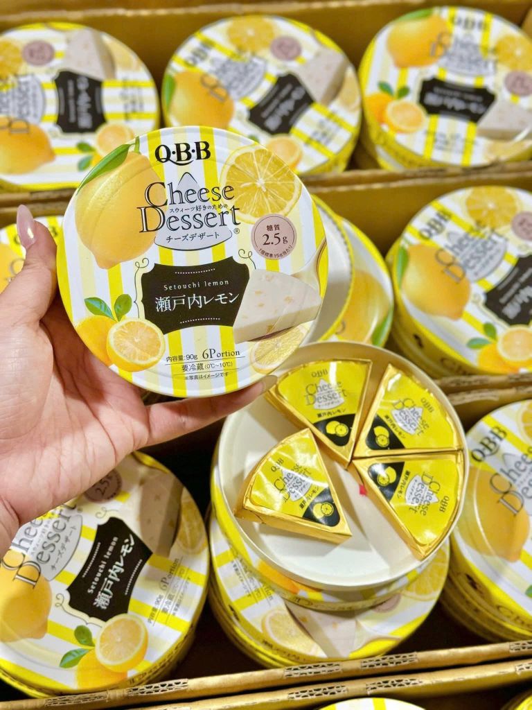 Phô Mai Nhật QBB Cheese Dessert Vị Chanh Vàng - Hộp 6 Miếng (90g)