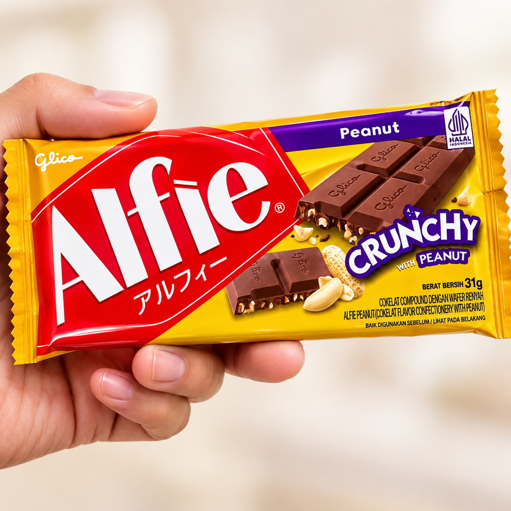 Thanh Socola Glico Alfie Vị Đậu Phộng - 31g