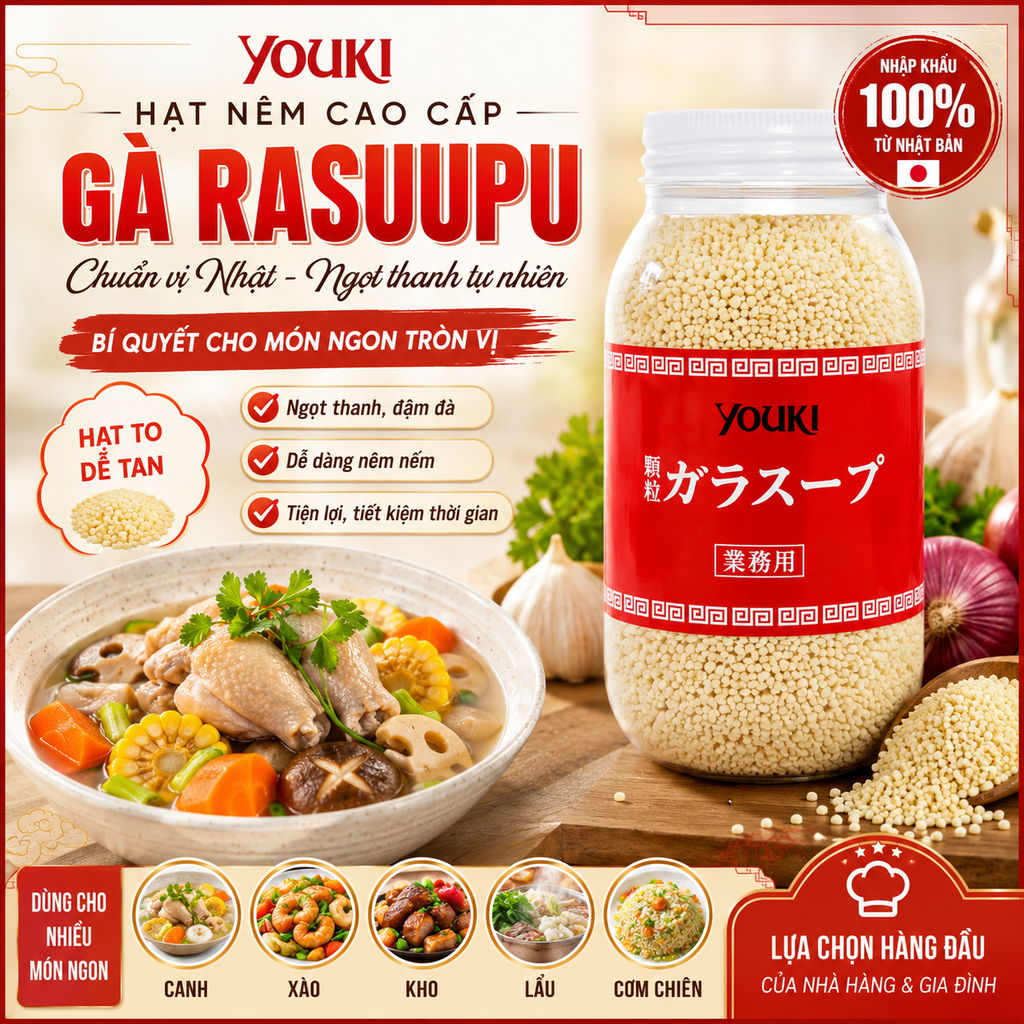 Hạt Nêm Youki  Nội Địa Nhật Bản - 500g