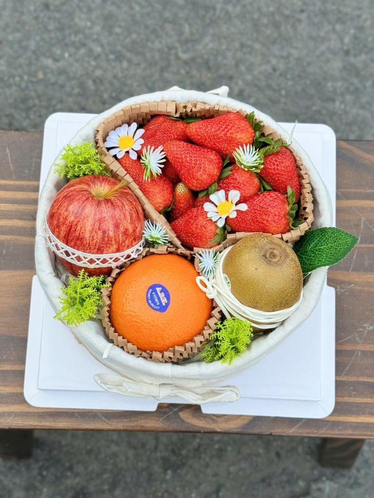 Set Quà Trái Cây Sinh Nhật - Set Quà Bánh Kem Ngọt Ngào