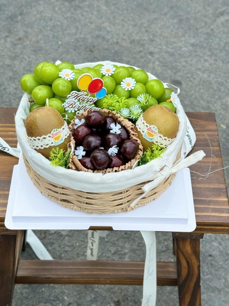 Set Quà Trái Cây Sinh Nhật - Set Quà Bánh Kem Cao Cấp