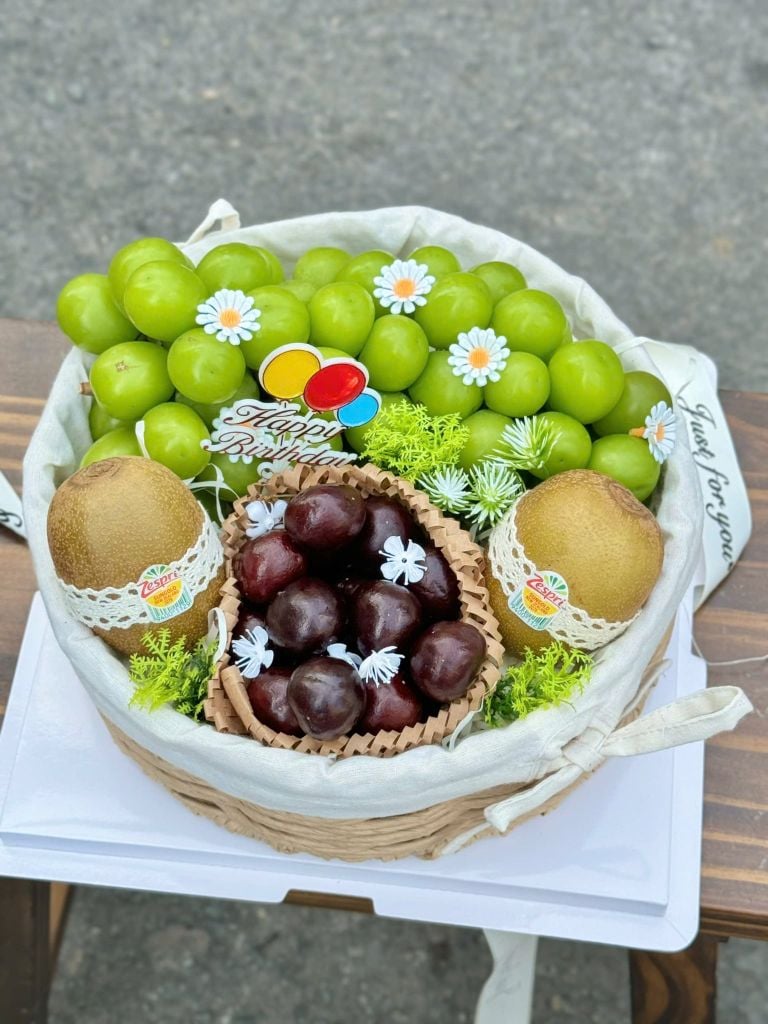Set Quà Trái Cây Sinh Nhật - Set Quà Bánh Kem Cao Cấp