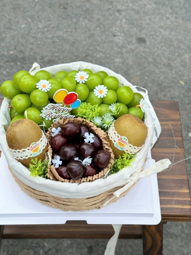 Set Quà Trái Cây Sinh Nhật - Set Quà Bánh Kem Cao Cấp