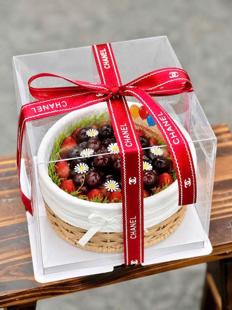 Set Quà Trái Cây Sinh Nhật - Set Quà Bánh Kem Tinh Tế