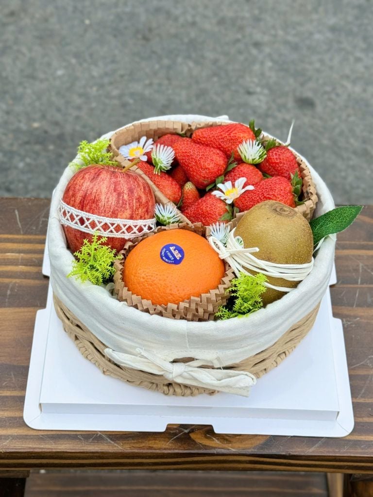 Set Quà Trái Cây Sinh Nhật - Set Quà Bánh Kem Ngọt Ngào