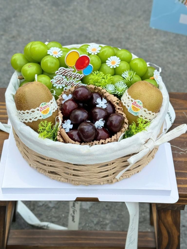 Set Quà Trái Cây Sinh Nhật - Set Quà Bánh Kem Cao Cấp