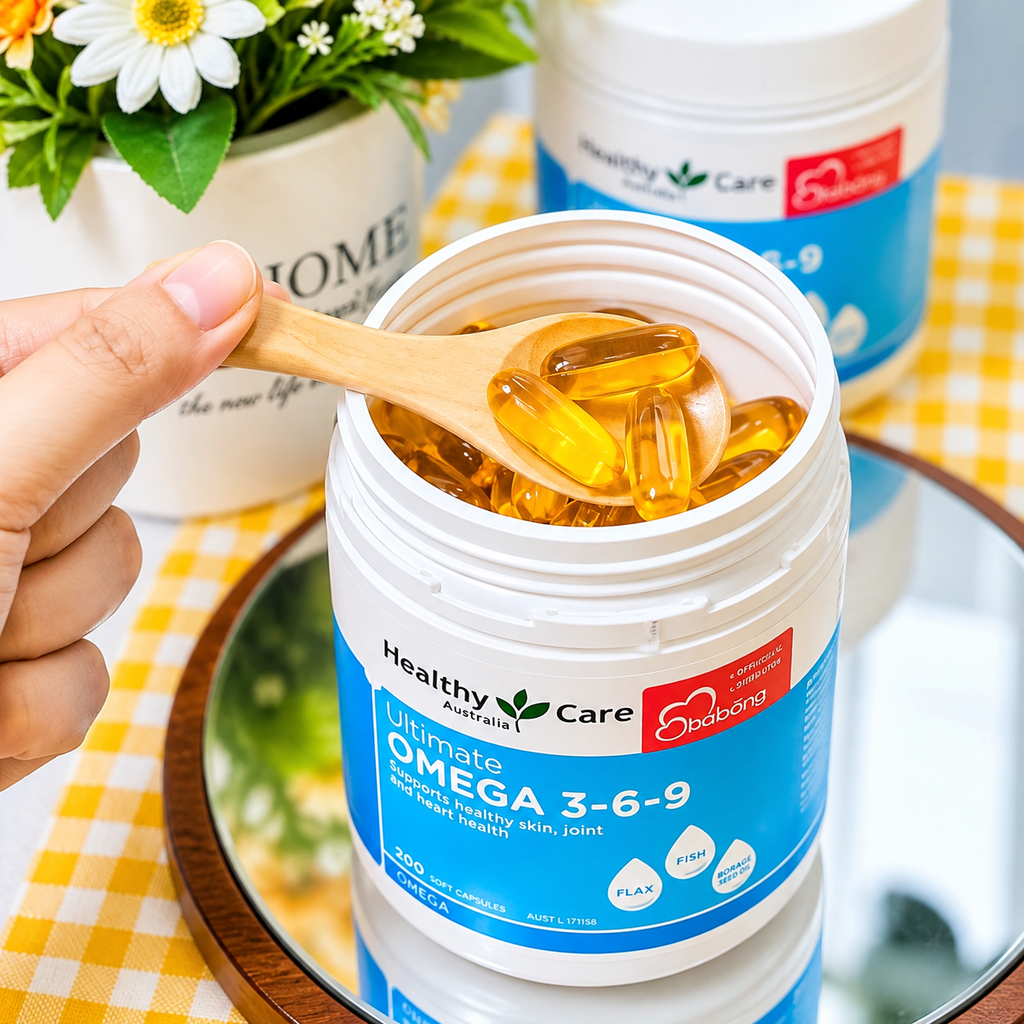 Viên Uống Dầu Cá Bổ Sung Omega 3 - 6 - 9 Healthy Care - 200 Viên