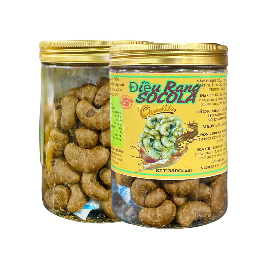 Hạt Điều Rang Tỏi Ớt - Hộp 300G